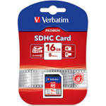 VERBATIM SCHEDA SD HC 16GB CLASSE 10