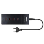 HAMLET XPW45000H ALIMENTATORE USB 4 PORTE 5.100mAh BLACK