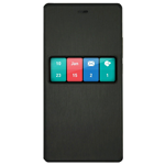 WIKO FEVER SPECIAL EDITION FLIP COVER CUSTODIA COLORE NERO