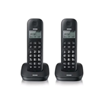 BRONDI GALA TWIN TELEFONO 2 CORDLESS DECT RUBRICA ID CHIAMATE SVEGLIA 7H AUTONOMIA COLORE NERO