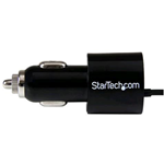 STARTECH CARICABATTERIE DA AUTO A DOPPIA PRESA CON CAVO MICRO-USB + USB