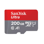 SANDISK ULTRA A1 MICRO SDXC 200GB CLASSE 10 + SD ADAPTER