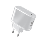 CELLY TCUSB22W CARICABATTERIE DA RETE CON 2 CONNETTORI MICROUSB BIANCO GARANZIA ITALIA